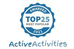 Active activities Top 25 Award badge 2021